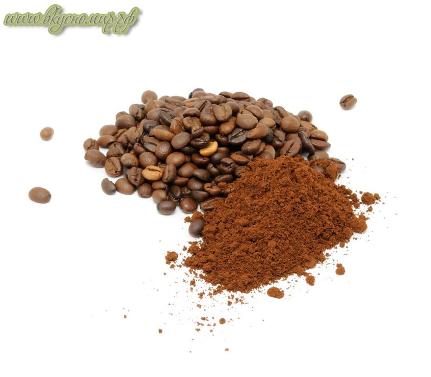 Зерновой молотый кофе: информация о продукте на сайте Вкусномир.рф