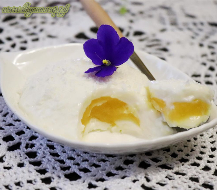 Десерт "Страусиное яйцо"
