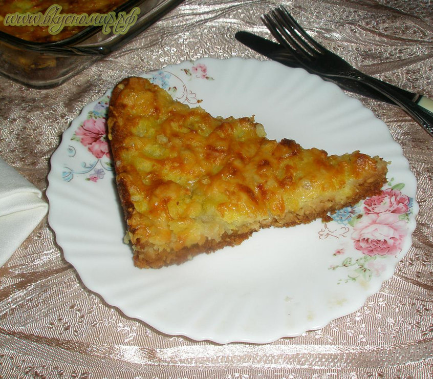 Сырный пирог с картофельной начинкой