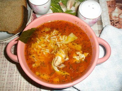 Рисовый суп на курице со специями