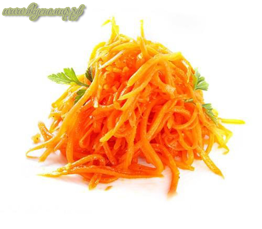 Морковь по-корейски: информации о калориях, жирах, углеводах и белках