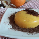 Апельсиновый десерт с горьким шоколадом