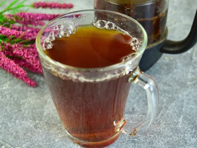 Черный чай с имбирем и медом