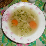 Суп-лапша из домашней яичной лапши