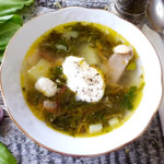 Щавелевый суп с фасолью